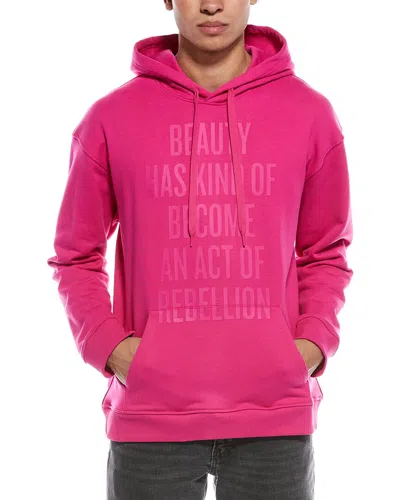 Valentino Felpa Jersey Hoodie In Pink