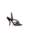 Valentino Fetishique 105 Velvet Slingback Sandal In Black