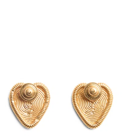 Valentino Garavani Fil Perdu Earrings In Gold