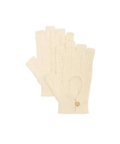 Valentino Garavani Valentino Fingerless Knitted Gloves In Nude