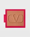 Valentino Finishing Powder Refill Pan For Vltn Go-clutch In Brown