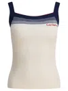 Valentino Top In Lana Avorio Donna In Multi