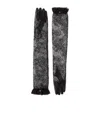 Valentino Garavani Five Finger Gloves In Black