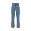 Valentino Five-pocket Jeans With Studs And Eyelets In Blue