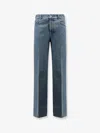 Valentino Jeans Five Pockets Contrast Stitching In Blue