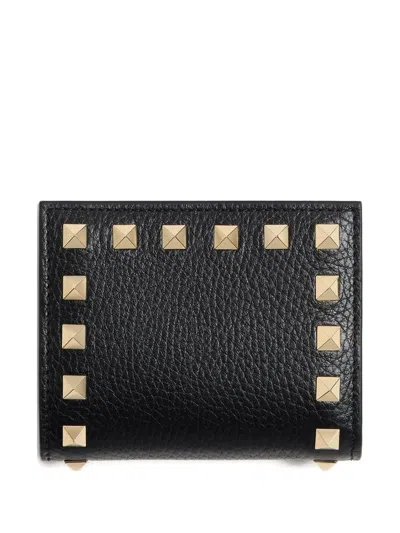 Valentino Garavani Valentino Flap French Wallet In Black