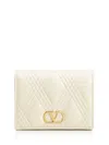 Valentino Quiltie 67 Wallet In Neutral