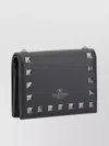 Valentino Flap Leather Wallet Rockstud Studs