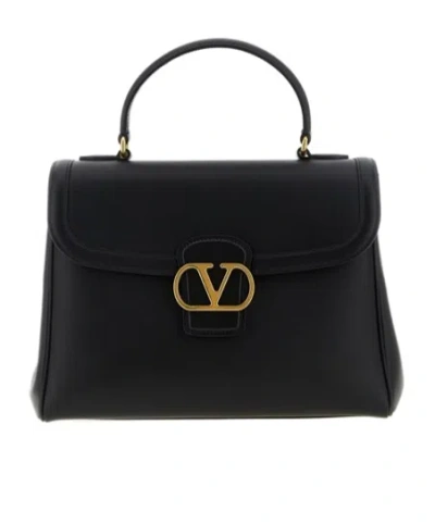 Valentino Garavani Flap Shoulder Bag In Black