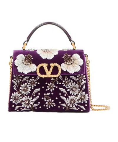 Valentino Garavani Flap Shoulder Bag In Black