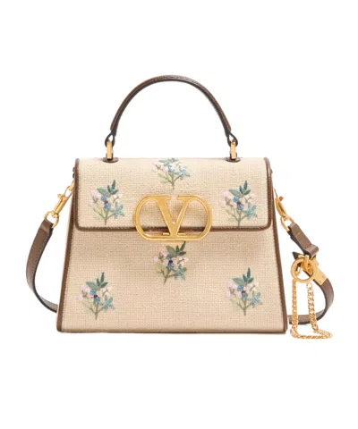 Valentino Garavani Flap Shoulder Bag In Brown