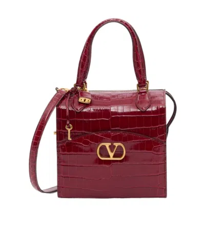 Valentino Garavani Flap Shoulder Bag In Red