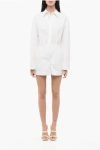Valentino Flared Chemisier Dress With Hidden Placket