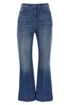 Valentino Garavani Flared Leg Denim Jeans In Blue