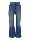 Valentino Garavani Flared Denim Jeans In Blue