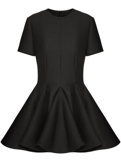 Valentino Black Short Dress With Toile Iconographe Motif