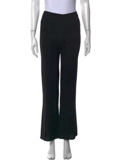 Pre-owned Valentino Flared Pants In Black