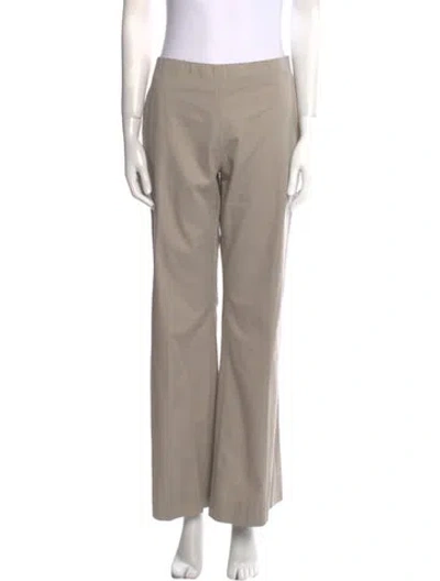 Pre-owned Valentino Flared Pants In Neutral