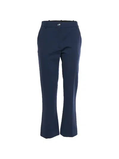 Pre-owned Valentino Flared Trousers In Blue