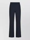 Valentino Flared Trousers With Back Pockets And Belt Loops In Blue