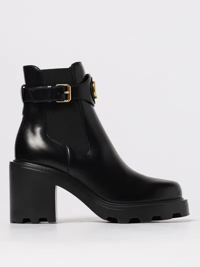 Valentino Garavani Flat Ankle Boots  Woman Color Black