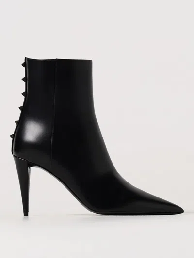 Valentino Garavani Flat Ankle Boots  Woman Color Black