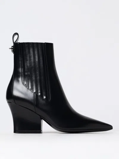 VALENTINO GARAVANI FLAT ANKLE BOOTS VALENTINO GARAVANI WOMAN COLOR BLACK,416326002