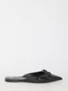 Valentino Garavani Women Flat Mules In Leather In Black