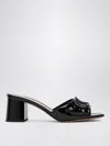 Valentino Vlogo 60 Patent Sandal In Black