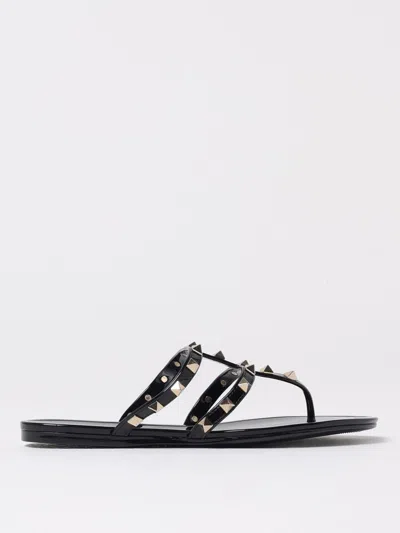 VALENTINO GARAVANI FLAT SANDALS VALENTINO GARAVANI WOMAN COLOR BLACK,H11233002