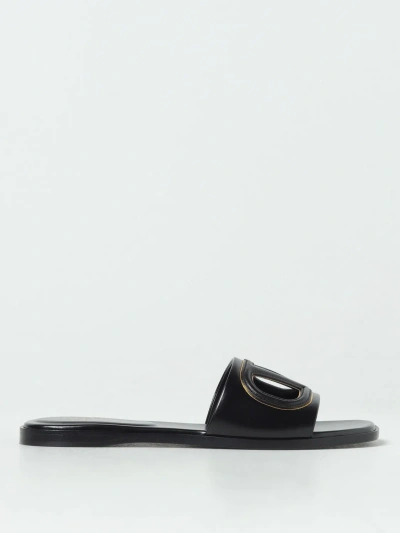 Valentino Garavani Flat Sandals  Woman In Black