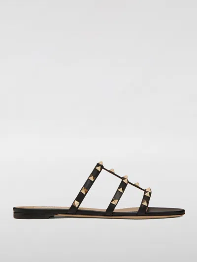 VALENTINO GARAVANI FLAT SANDALS VALENTINO GARAVANI WOMAN COLOR BLACK,G71539002
