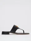 Valentino Vlogo Signature Leather Sandal In Schwarz