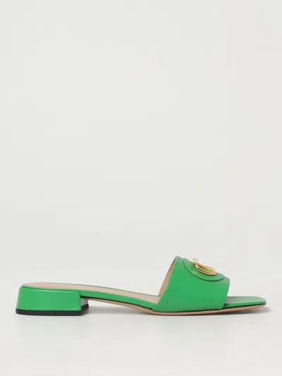 Valentino Garavani Flat Sandals  Woman Colour Green