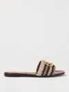 Valentino V Logo Sandal In Ivory