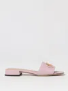 Valentino Vlogo Signature Leather Sandal In Natural