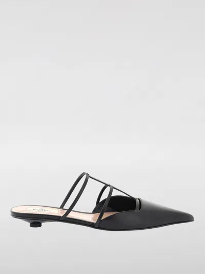 Valentino Garavani Garavani Rockstud Pointed Toe Caged Mules In Schwarz