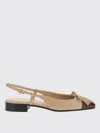 Valentino Valet Du Roi Leather Slingback Ballerina Flat In Nude