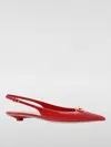 Valentino Patent Leather Slingback With Vlogo Signature Detail In Red