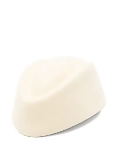 Valentino Garavani Flat-top Hat In Neutral