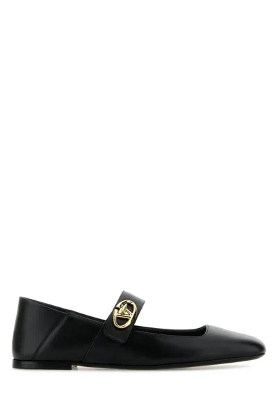 Valentino Garavani Flats In Nero