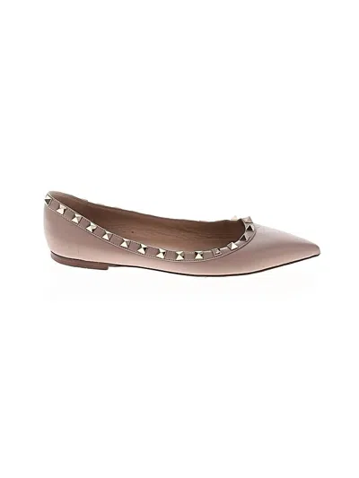 Pre-owned Valentino Garavani Flats In Pink