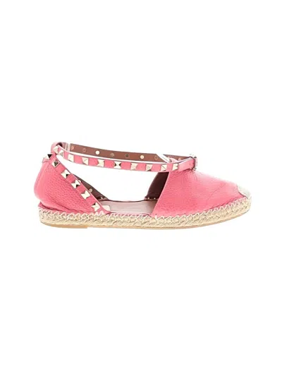 Pre-owned Valentino Garavani Flats In Pink