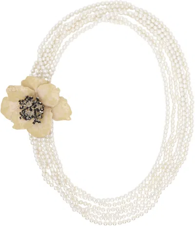Valentino Garavani Fleur Lumineuse Necklace In Multi