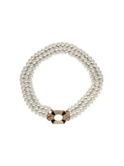 Valentino Garavani Valentino Fleur Lumineuse Necklace White