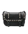 Valentino Flip Shoulder Bag In Black