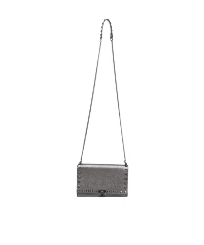 Valentino Garavani Flip Shoulder Bag In Gray