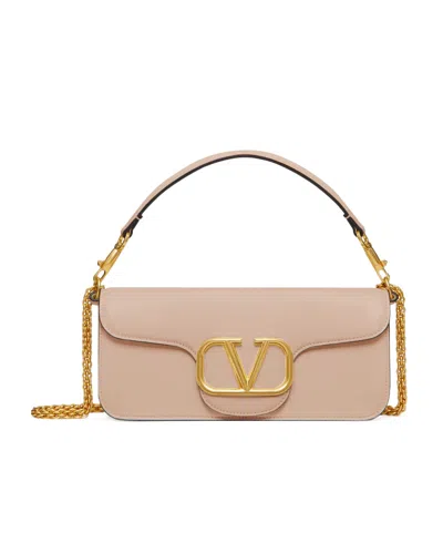 Valentino Garavani Flip Shoulder Bag In Nude