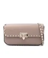 Valentino Flip Shoulder Bag In Nude