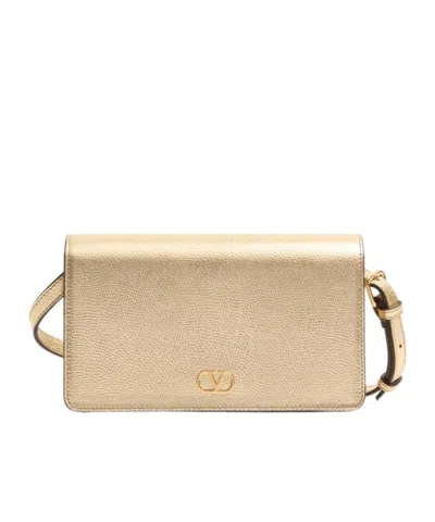 Valentino Garavani Flip Shoulder Bag In Nude